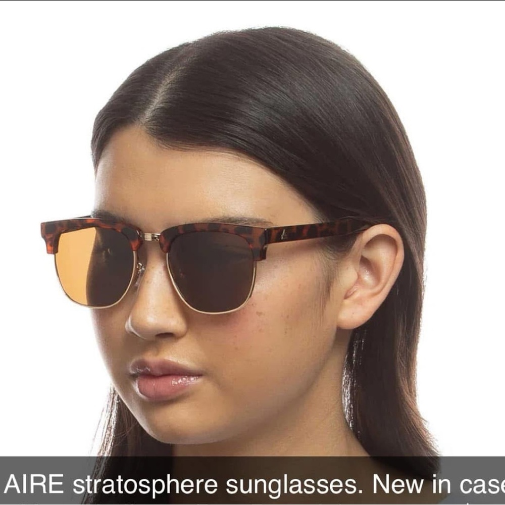 Aire stratosphere sunglasses / new in case - tortoiseshell frame - unisex
